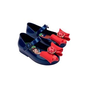 Mini Melissa Sweet Love + Snow White Baby Ballerina Flat, Blue